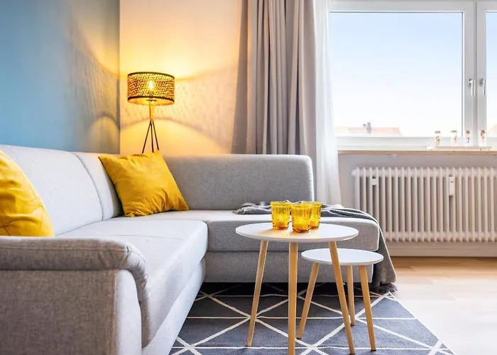 E&K Living - Design Apartment - 2 Bedrooms - Kitchen - Free Parking